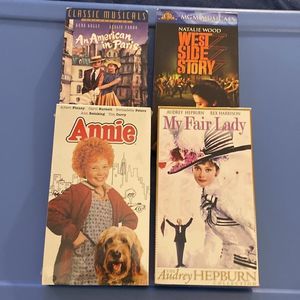 Bundle of 4 Classic Musical VHS Tapes